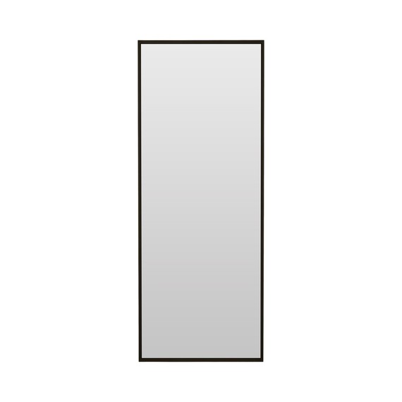 Дизайнерское настенное зеркало Glass Memory Parallax mini  в металлической раме черного цвета